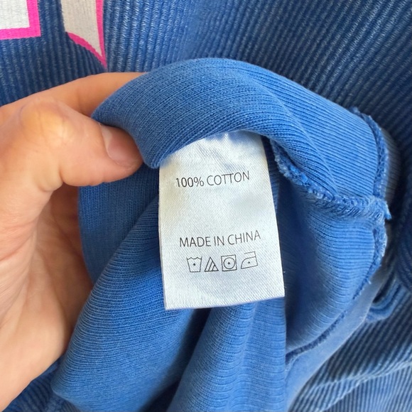 Chicka-D Original Corded Crewneck 'NASH' Sweatshirt in Blue, SZ XL NWT - Picture 5 of 6